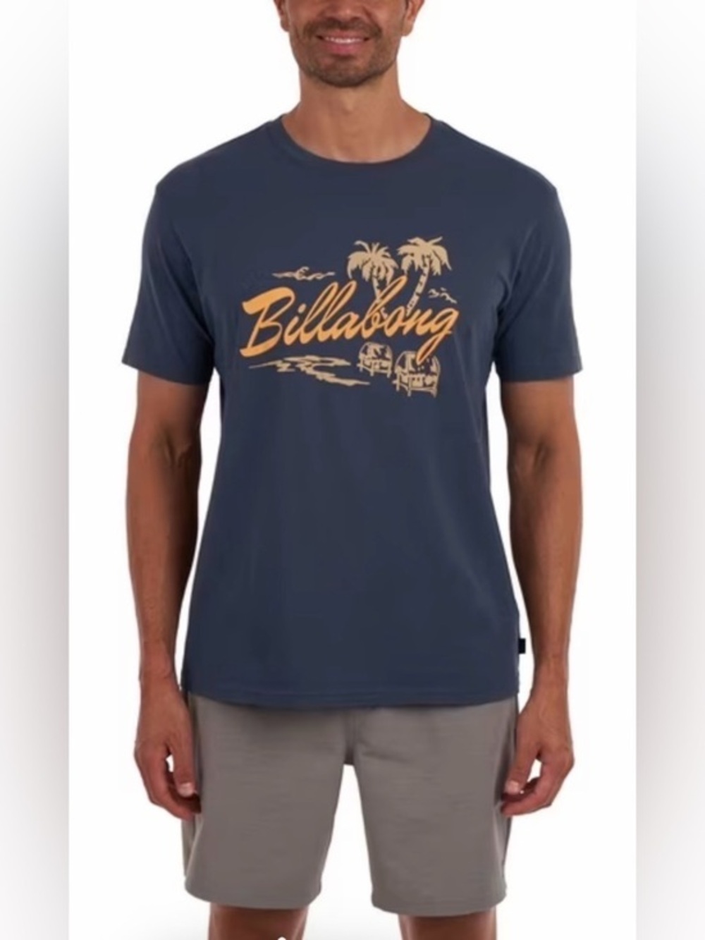 Billabong Skull Island  Navy Short-Sleeve T-Shirt NWT Size Large